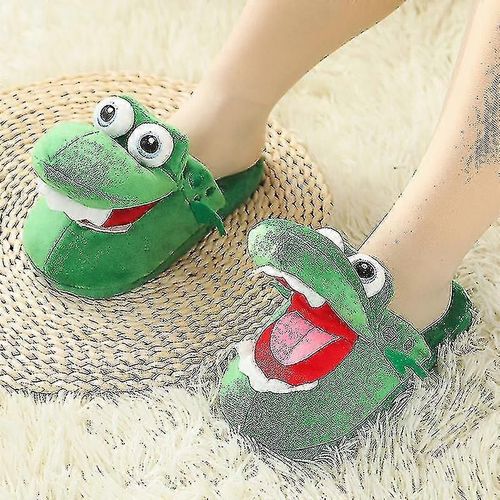 Femmes Crocodiles Peluche Randippers Avec Bouche Ouverte Randippers En Coton Avec Un Mouvement