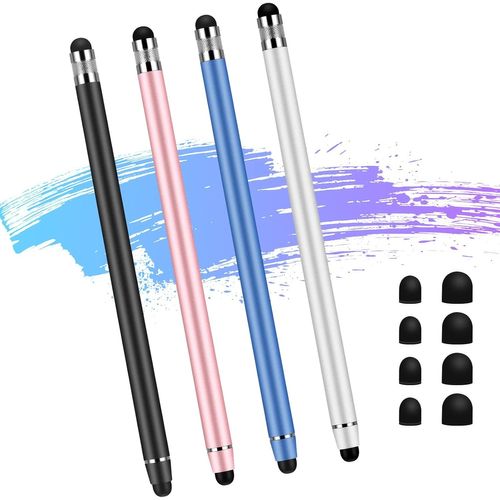 Stylet Tactile,Stylet Pour Tablette,2 En 1 Stylet En Caoutchouc Touch Pen,Stylets Universels Capacitifs À Écran Tactile Pour Tablette,Ipad Mini,Ipad Pro,Ipad Air,Smartphone,Samsung