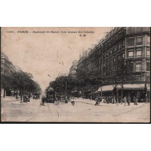 Paris - Boulevard St Marcel - Coin Avenue Des Gobelins - 1917