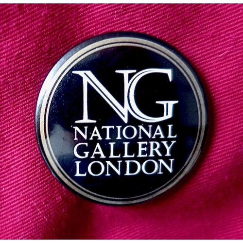 Ancien Badge Musée National De Londres.Badge National Gallery London. Ng.