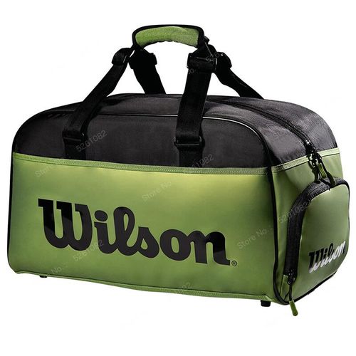 Wilson-Sac À Main De Sport Blade V9 Super Tour Pour Hommes Et Femmes,Peut Contenir Jusqu'à 2 Raquettes De Tennis - Type Green