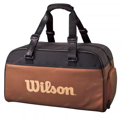 Wilson-Sac À Main De Sport Blade V9 Super Tour Pour Hommes Et Femmes,Peut Contenir Jusqu'à 2 Raquettes De Tennis - Type Brown