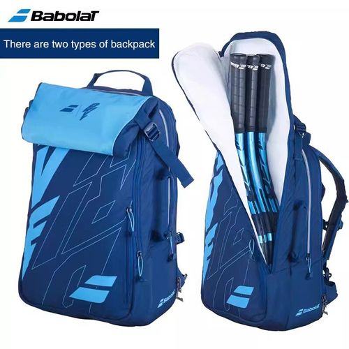 Babolat-Sac À Dos Pliable Pour Raquettes De Tennis,Accessoire Avec 3 Compartiments Mathiés Pour Chaussures De Plage - Type Blue