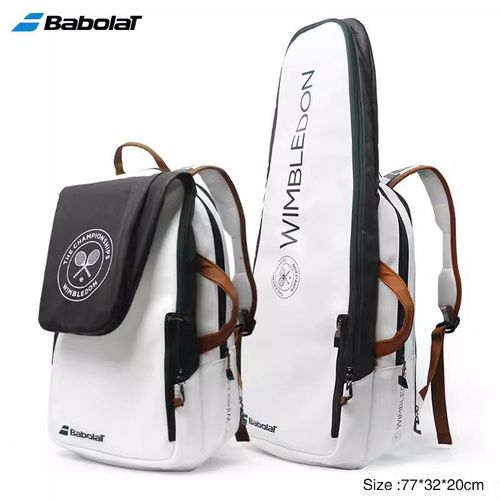 Babolat-Sac À Dos Pliable Pour Raquettes De Tennis,Accessoire Avec 3 Compartiments Mathiés Pour Chaussures De Plage - Type White Grey