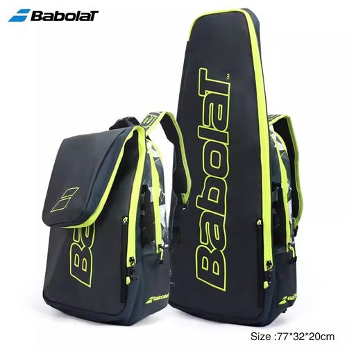 Babolat-Sac À Dos Pliable Pour Raquettes De Tennis,Accessoire Avec 3 Compartiments Mathiés Pour Chaussures De Plage - Type Grey Green