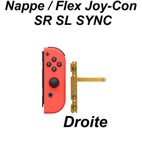 Nappe Sr Sl Droite Originale Pour Joy-Con Nintendo Switch Remplacement Facile