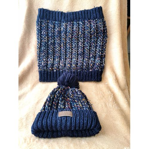 Ensemble Bonnet + Écharpe Snood Bleu Creeks Pour Enfant Taille 52