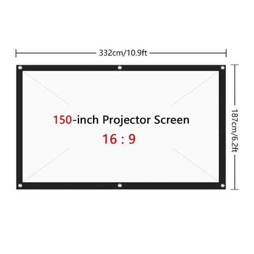 Grille de coulée portable pour budgétaire,tissu d'écran de projection,Xgimi,H3,H2,YG400,Beamer,100 pouces,120 pouces #F