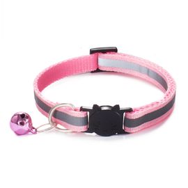 Collier De Chat Élastique Réglable Avec Matériau Souple,Anneau De Cou,Cloche De Sécurité,Produits Pour Animaux De Compagnie,Casting Installaway,Nouvelles Couleurs,1pc #F