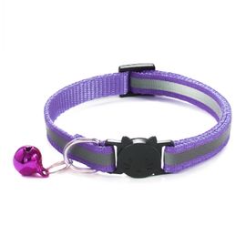 Collier De Chat Élastique Réglable Avec Matériau Souple,Anneau De Cou,Cloche De Sécurité,Produits Pour Animaux De Compagnie,Casting Installaway,Nouvelles Couleurs,1pc #D