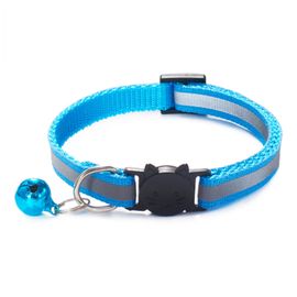 Collier De Chat Élastique Réglable Avec Matériau Souple,Anneau De Cou,Cloche De Sécurité,Produits Pour Animaux De Compagnie,Casting Installaway,Nouvelles Couleurs,1pc #G