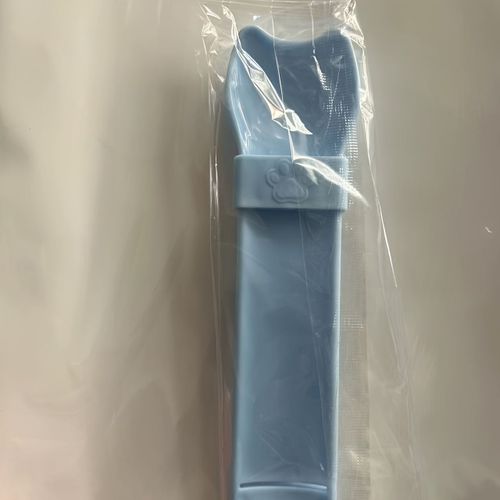 Mangeoire À Bande Pour Chat,Cuillère À Presser,Support Liquable,Friandises Pour Chat,Outil D'alimentation Liquide Pour Animaux De Compagnie,Fournitures Pour Animaux De Compagnie - Type Bleu