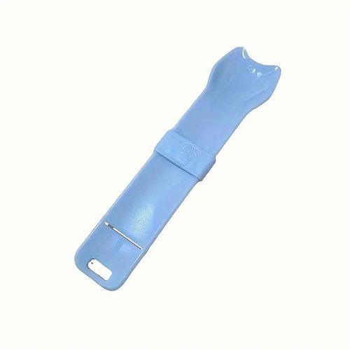 Mangeoire À Bande Pour Chat,Fournitures Pour Animaux De Compagnie,Cuillère À Presser,Support Liquable,Friandises Pour Chat,Collation Liquide Pour Animaux De Compagnie,Outil D'alimentati - Type Blue