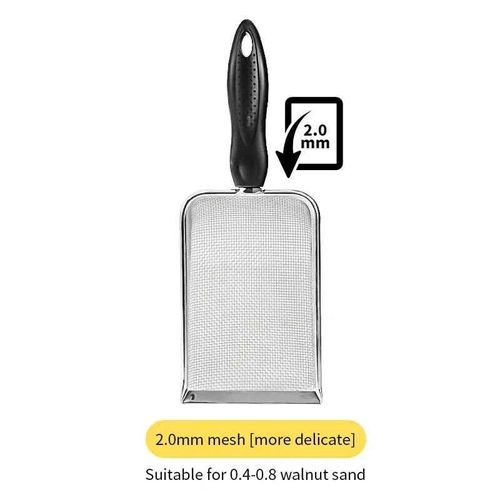Pelle À Litière En Acier Inoxydable Pour Chat,Support De Sable Pour Reptiles,Nettoyage Des Excréments,Tamis À Mailles Fines Pour Literie - Type Mesh2.0x2.0mm #A