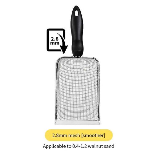 Pelle À Litière En Acier Inoxydable Pour Chat,Support De Sable Pour Reptiles,Nettoyage Des Excréments,Tamis À Mailles Fines Pour Literie - Type Mesh2.8x2.8mm #B