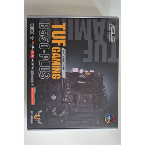 Asus Carte Mère TUF GAMING B550-PLUS - AMD Chipset - Socket AM4 - ATX - 128 Go DDR4 SDRAM RAM maximale - DIMM, UDIMM - 4 x Memory Slots - Câble HDMI - DisplayPort - 6 x Interface SATA
