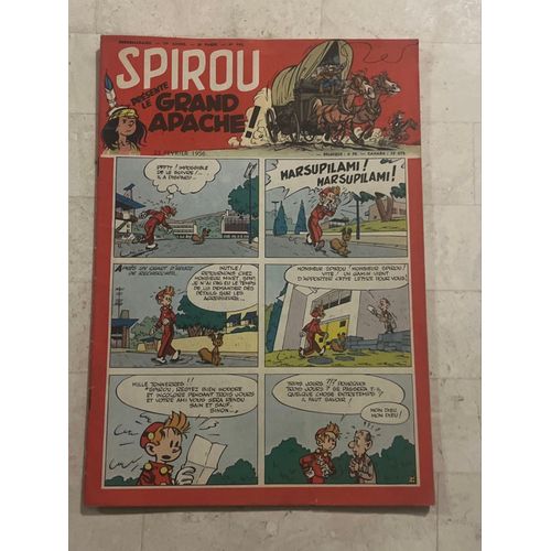 Spirou Hebdo N°932 - 19e Année - 1956 - Spirou Présente Le Grand Apache ! - 