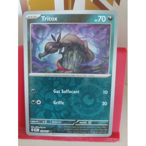 Carte Pokémon Tritox 139/197 Reverse Flammes Obsidiennes