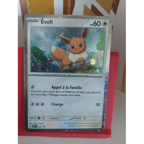 Carte Pokémon Evoli Svp043 Promo Holo Cosmique Flammes Obsidiennes