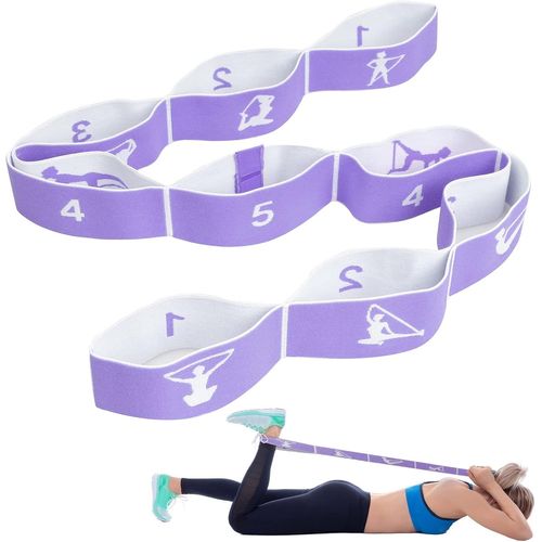Sangle Yoga Extensible Pour Yoga, Sangle De Yoga Pour Meilleurs Étirements, Sangle D'exercice, Adultes Bande De Résistance Élastique Latine Yoga Pilates Danse Gym Sangle D'exercices