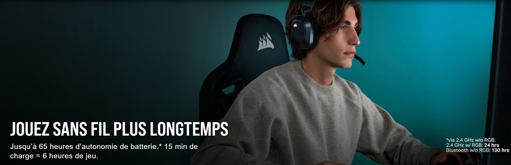 Corsair HS80 MAX Wireless Blanc image 1 | Rakuten