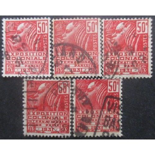 France N°272a Type 2 X 5 Oblitéré