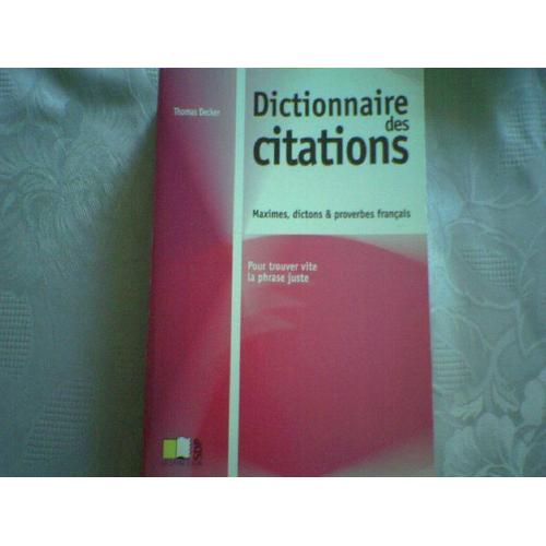 Dictionnaire Des Citations