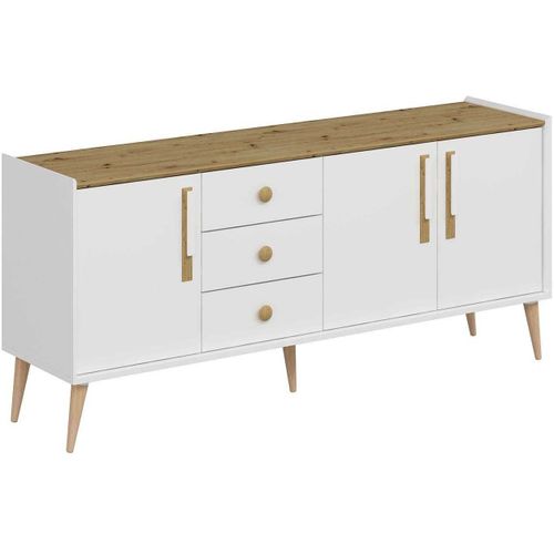 Buffet 3 Portes Et 3 Tiroirs En Aggloméré Mitra