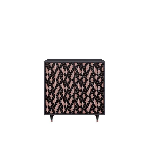 Ottohome Commode Buffet Cb3-300 Antracit 4 Portes 94x48x97 ¿¿