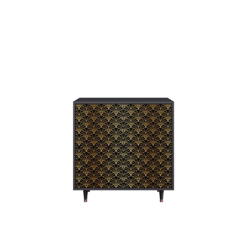 Ottohome Commode Buffet Cb3-303 Antracit 4 Portes 94x48x97 ¿¿