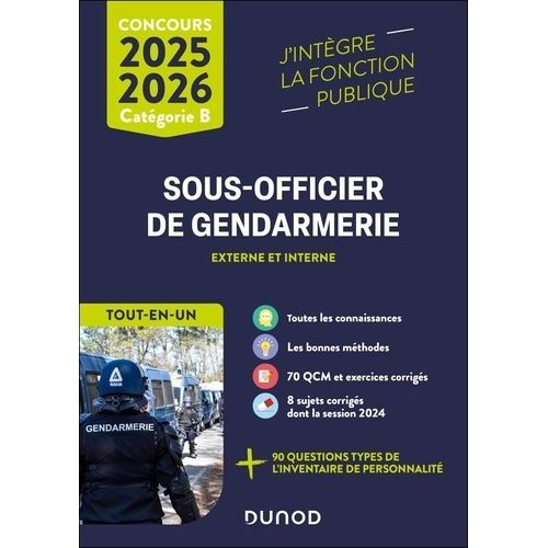 Concours Sous-Officier De Gendarmerie Externe Et Interne - Tout-En-Un