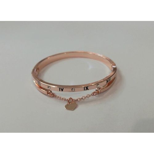 Bracelet Coloris Or Rose Chiffres Romain