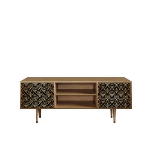 Ottohome Meuble Tv2-303 Chêne 2 Portes 170x48x67 Cm