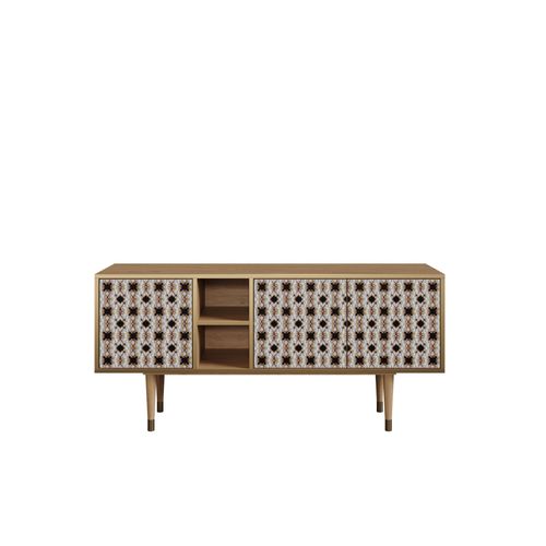 Ottohome Meuble Tv5-314 Chêne 3 Portes 149x41x67 Cm