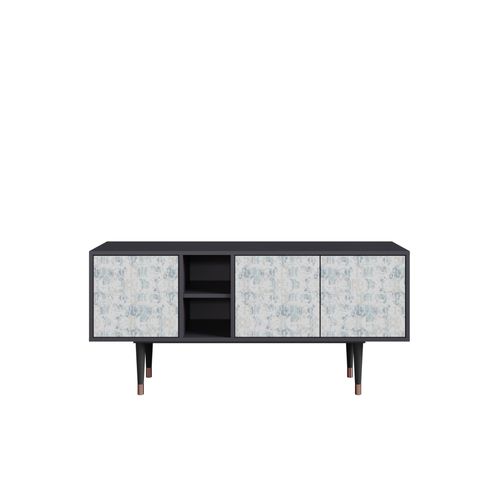 Ottohome Meuble Tv5-320 Antracit 3 Portes 149x41x67 Cm