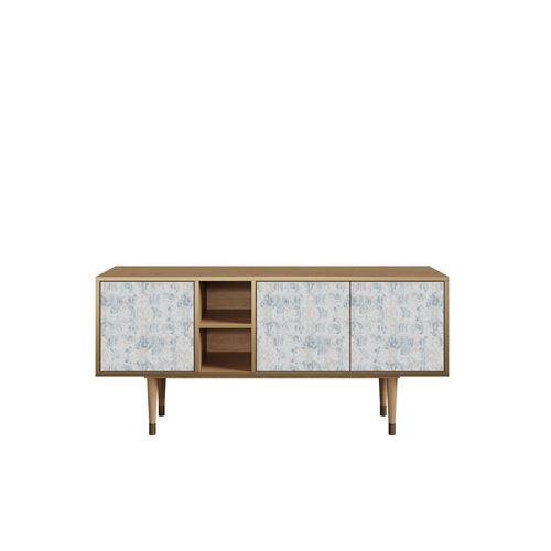 Ottohome Meuble Tv5-320 Chêne 3 Portes 149x41x67 Cm