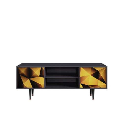 Ottohome Meuble Tv2-301 Antracit 2 Portes 170x48x67 Cm