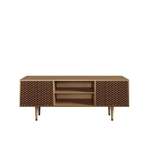 Ottohome Meuble Tv2-305 Chêne 2 Portes 170x48x67 Cm