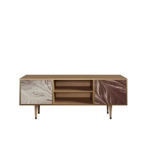Ottohome Meuble Tv2-318 Chêne 2 Portes 170x48x67 Cm