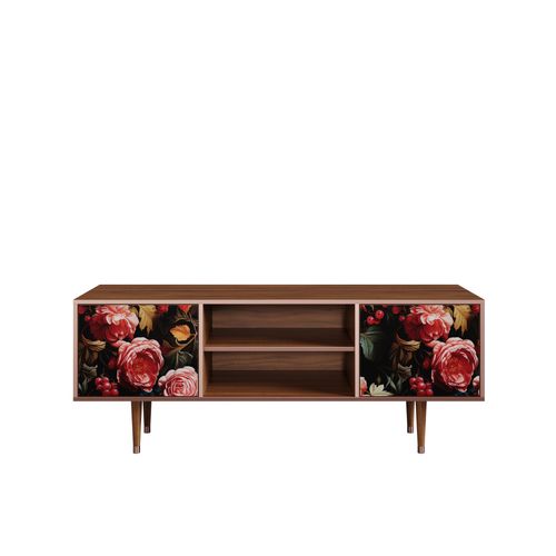 Ottohome Meuble Tv2-324 Noyer 2 Portes 170x48x67 Cm