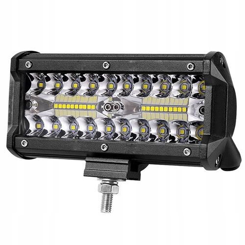 Barres lumineuses LED combinées de 7 pouces 120 W avec faisceau large pour le travail et la conduite O PUP2604