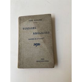 Versions Anglaises - Classes De 2me Et De 1ère