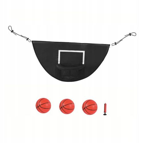 Panier De Basket Trampoline Avec 3 Ballons 45x35cm