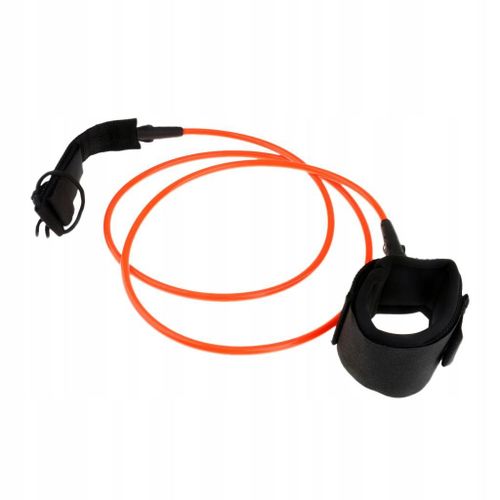 Leash De Planche De Surf Orange De 5 Pieds Et 7 Mm Avec Double Attache De Cheville Pivotante