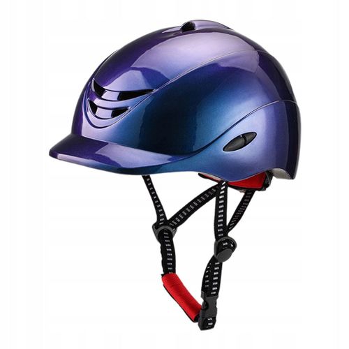 Casque D'équitation D'été Réglable, Respirant, Professionnel, L, Bleu