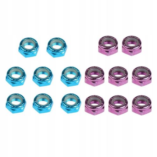 Écrous D'essieu De Skateboard Longboard Truck Bleu Violet