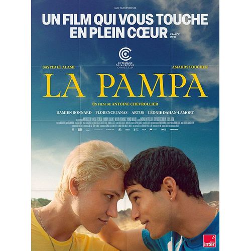 La Pampa - Véritable Affiche De Cinéma Pliée - Format 120x160 Cm - De Antoine Chevrollier Avec Sayyid El Alami, Amaury Foucher, Damien Bonnard - 2024