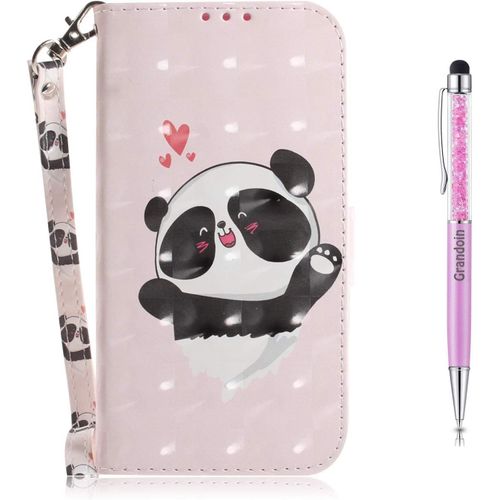 Coque?Pour Huawei P Smart 2020,?[Peinture?3d]?Pu?Etui?Housse?En?Cuir?Portefeuille?De?Protection?Avec?[Emplacements?Cartes]?[Fonction?Support]?[Fermeture?Magntique]?Flip?Case (Cher Ours)