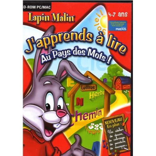 Lapin Malin J'apprends A Lire (Au Pays Des Mots) 4-7 Ans Xp Pc