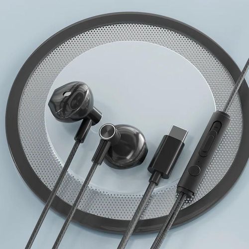 Écouteurs filaires d'origine pour Xiaomi Piston, basse, sport intra-auriculaire, 3.5mm, sauna, téléphone avec micro, casque pour téléphone, Xiaomi, Samsung, Huawei-Type-C-Black